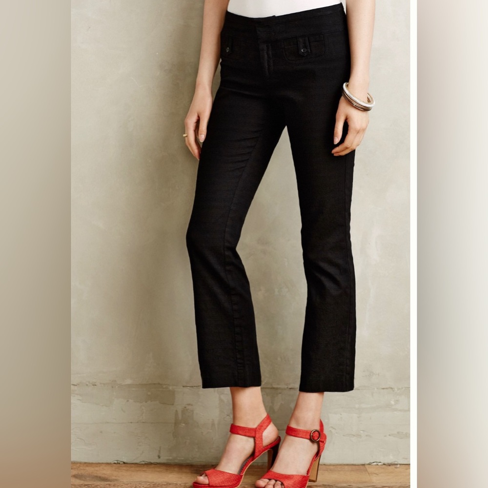 Crop Flare Charlie Trouser. Size 0. Anthropologie